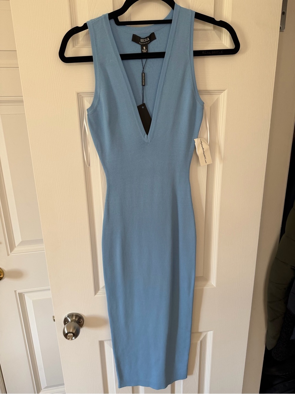 Sleeveless Midi Tank Dress in Sky Blue
